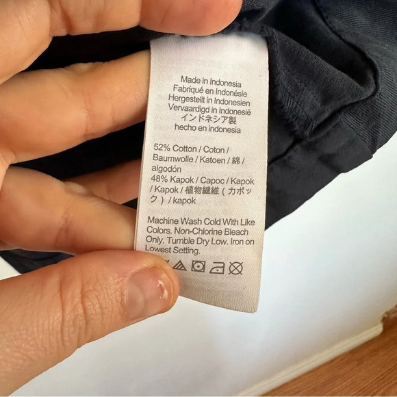 Madewell NWT Responsible long sleeve button front mini dress Size: 0 - Picture 8 of 8